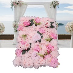 12pcs Artificial Flower Wall Panels Wedding Backdrop 60x40CM (each) Pink