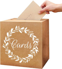 Kraft Card Box Wedding Favors Post Boxes Cardboard Wedding Party Decor Table Cen