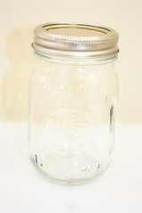 NEW! Vintage Antique Glass 16oz Pint Golden Harvest Mason Jar w/ Lid (Lot of 6)