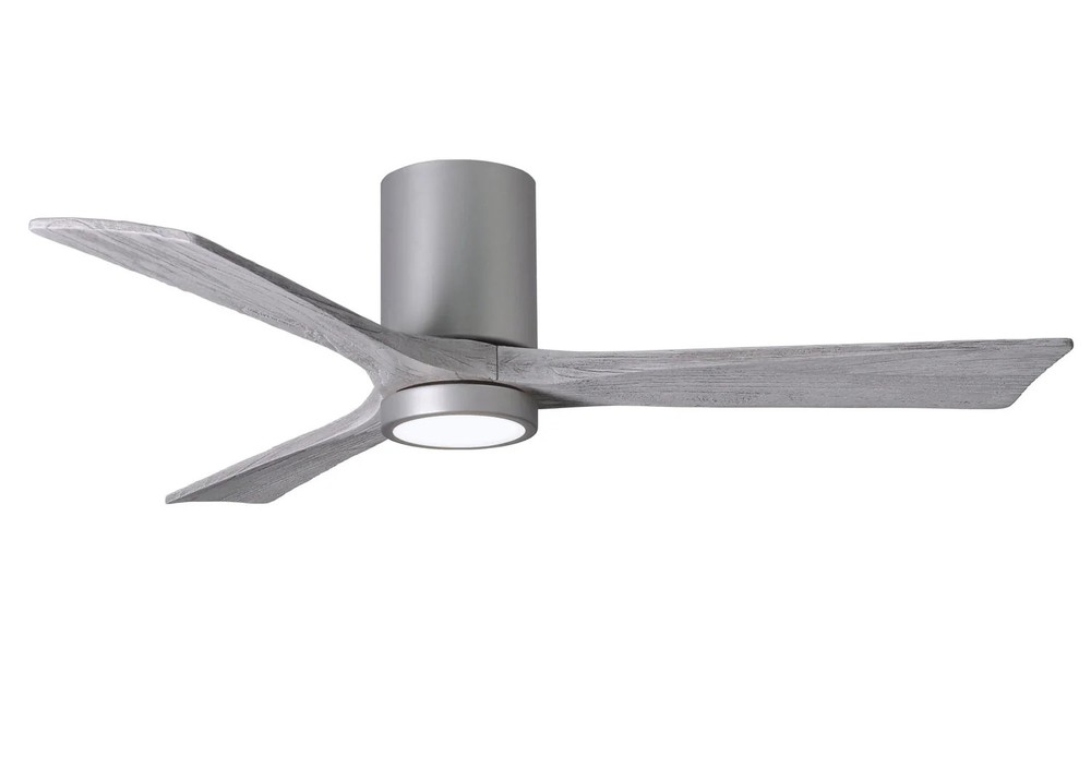 Matthews Fan IR3HLK-BN-BW-52 Irene-3HLK three-blade flush mount paddle fan in Br
