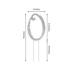 4.5″ tall Rhinestone CAKE TOPPER Wedding Party Decorations Supplies on SALE