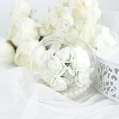 48 IVORY Mini Roses 4″ Foam ARTIFICIAL FLOWERS Stems Party Wedding DIY Supplies