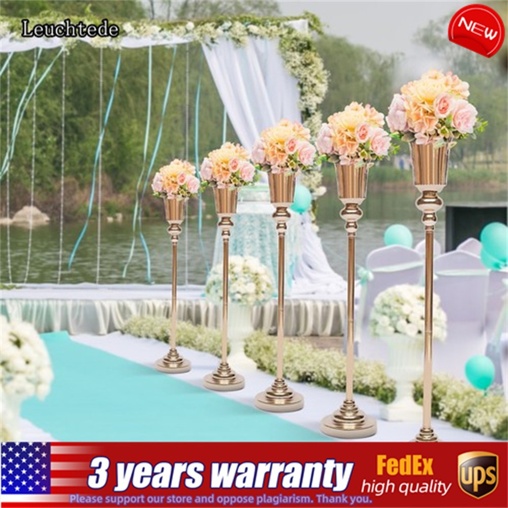Metal Wedding Centerpieces Vase Versatile Trumpet Wedding Flower Vase Stand 10pc