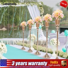 Metal Wedding Centerpieces Vase Versatile Trumpet Wedding Flower Vase Stand 10pc
