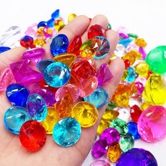 Shiny for acrylic Pirate Gems Perfect for Goody Bags and Treasures (100 Pieces)