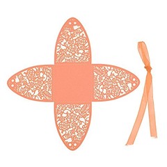 Pack of 100 Laser Cut Rose Candy 1 Count (Pack of 100) Pink (Rose box 100)