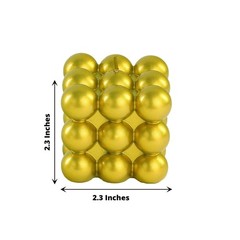 2 GOLD Bubble Cube Unscented Paraffin Wax CANDLES Wedding Centerpieces Events