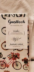 Rag & Bone Signature Guest Book Bindery Handbound FLOWER PEDALS! Acid Free 20 pg