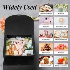 15 PCS Gift Boxes W/ Lids 10.6 x 7.8 x 3.1 Inches Bridesmaid Gift Boxes Black