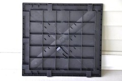Portable Dance Floor Vinyl Tile 18x18in White Finished ABS Resin Event Party