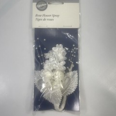 Wilton Rose Flower Spray 1.6 Inch Bridal