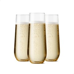 TOSSWARE POP 9oz Flute, Premium Quality, Recyclable, Unbreakable & Crystal Cl…