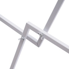 White Metal Flower Frame Weddings Square Backdrop Garland Plants Display Stand.