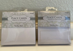 Lot of 2 AMSCAN Wedding/Party PLACE CARDS 50 each/100 count total