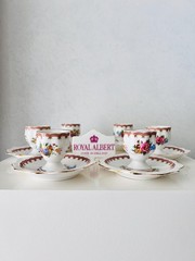 Royal Albert Lady Carlyle Egg Cup and Plates Set – Made in England