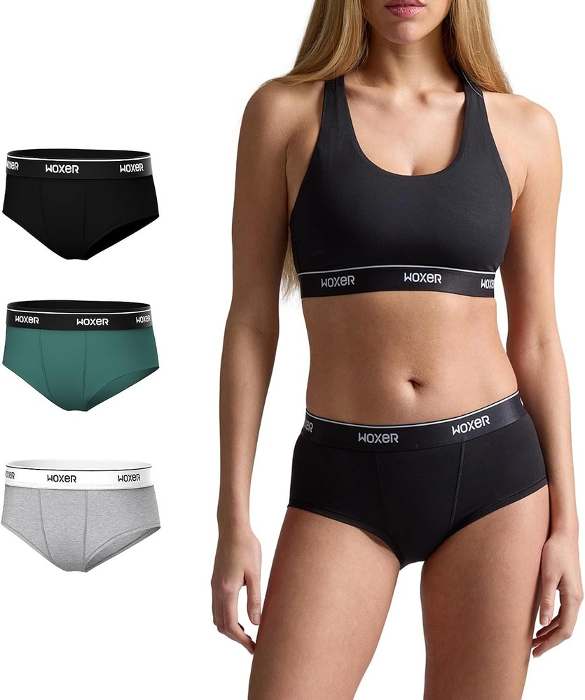 Women’s Classic Seamless Boyshort Panties, Soft Modal Fabric with No Roll Ins…