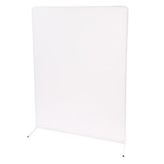 Wedding Backdrop Stand 1.5 × 2 m White Iron Frame Freestanding With Cloth Cover