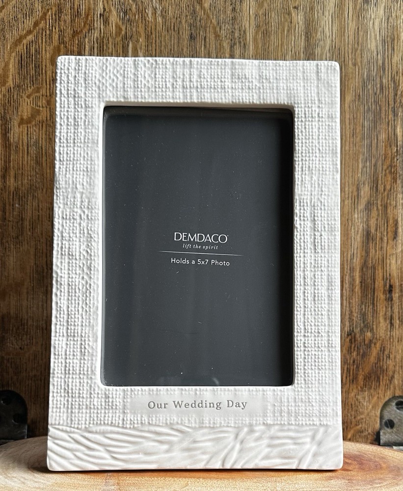 Demdaco 5×7 Our Wedding Day Picture Frame