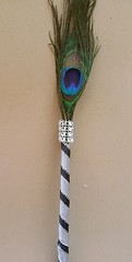 12 Peacock Feather Pen Party FAVOR for Weddin Gift ,Sweet16,Bridal S,Quinceañera