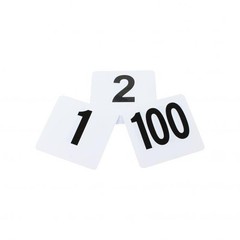 Restaurant Plastic Table Order # Number Service Signs Cards 1 Thru 100 Pack