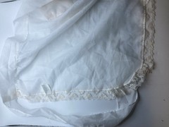 VTG 1950’s Set Of 2 Wedding Or Server Aprons Lace White And Apricot Colors MCM