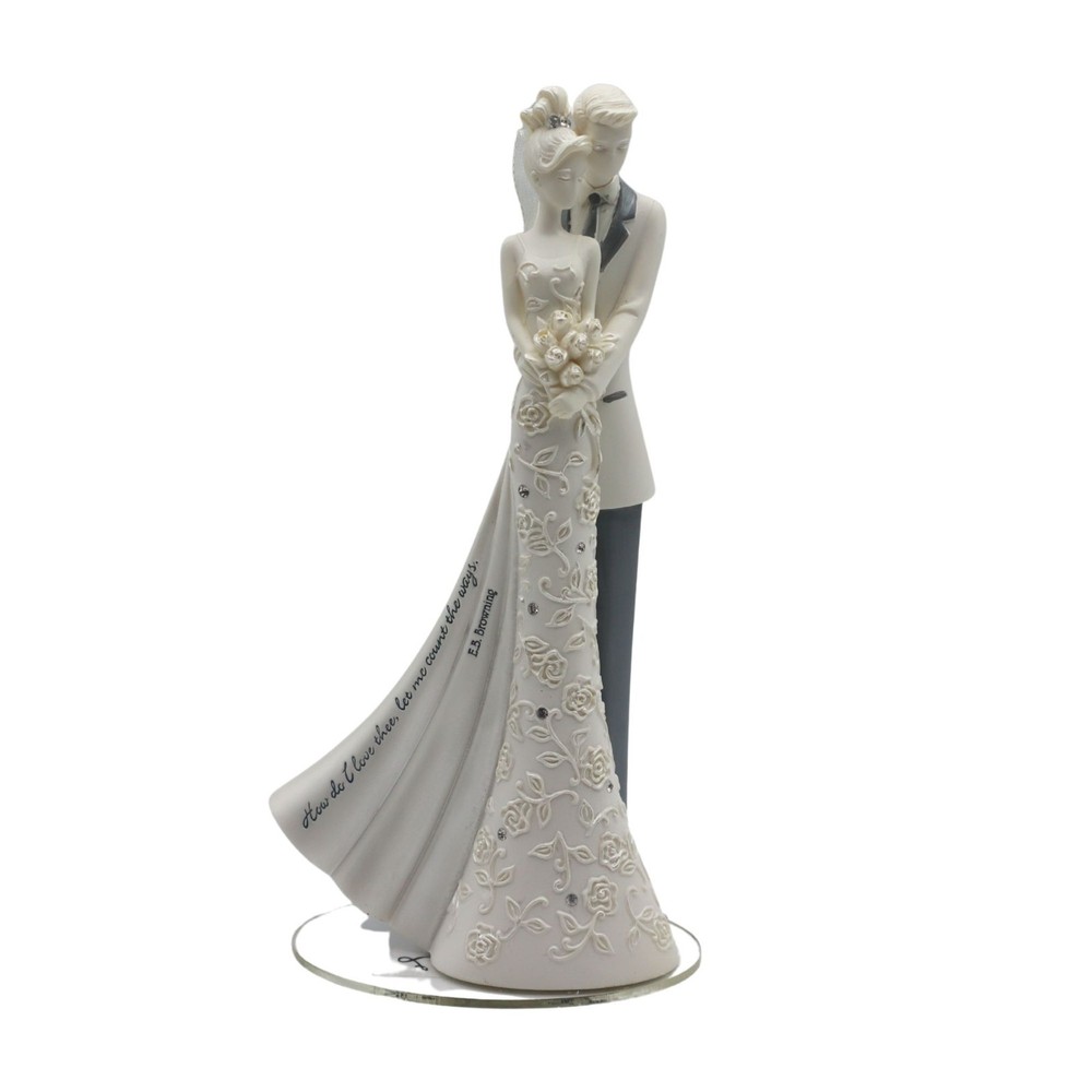 Love Count the Ways Dancing Couple Wedding Cake Topper