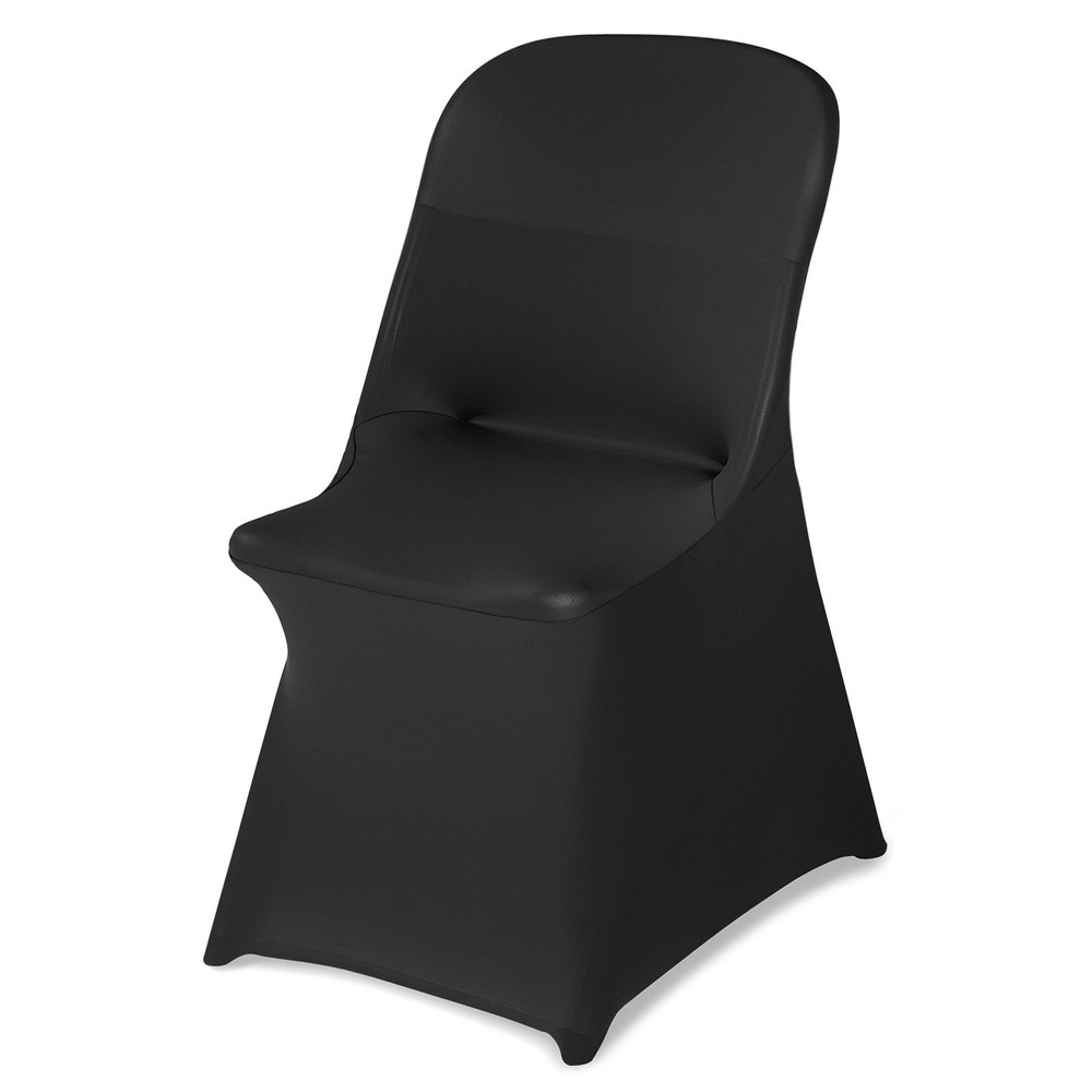 VEVOR 30PCS Black Stretch Spandex Folding Chair Covers for Wedding Party Dining