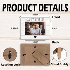 Grammy’s Grandma Gifts From Grandson Picture Frame, Grandma Gifts for Mother’…