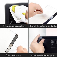 Yocoolfun Monitor Memo Board Top Mount,18″ Sticky Note 1 Piece Clear