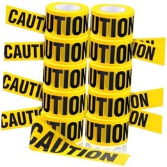 10 Rolls 3 Inch x 1000 Feet Construction Tape Waterproof Safety Yellow Caution