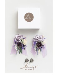 Ling’s moment 2pcs Prom Wrist/Shoulder Corsage Artificial Flower, Girl/Mother…