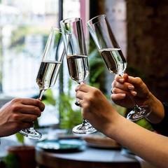 KROSNO Crystal Champagne Flute Glass | Set of 6 | 5.8 oz | Transparent