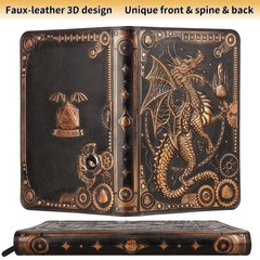 Card Binder 9 Pocket, 3D PU Leather Album with Zipper, 360 Side Loading Pocke…
