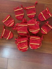 Net Bags, Favor, Indian Muslim Punjabi Wedding Favor, Diwali Eid Gift Bag