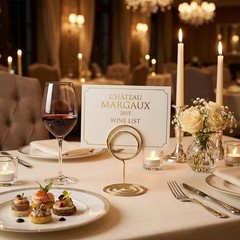 26 Pieces Gold Table Number Holders – Place Card Holders & Table Number Stand…