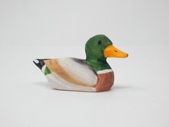 Mallard Duck Love Bird Cake Topper Bride & Groom Wedding Engagement Wood Statue