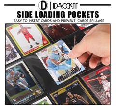 D DACCKIT 3600 Pockets Card Binder，Premium Large 36-Pocke Ringless Tradin