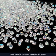 Iridescent Vase Filler, 1400 PCS 6 * 9 mm Acrylic Ice Cubes Acrylic Gem Plastic