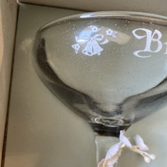 Vintage Wedding Bride Groom Toast Goblets Set Box Treasure Masters 1973 USA Made