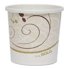 Solo H4125-J8000 12 oz Symphony Flexstyle DSP Paper Food Container (Case of 500)