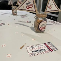 200Pcs-Baseball Table Confetti, Baseball Bat Confetti,Baseball Party Decorati…