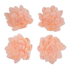 4 pcs 24″ Blush Artificial Daisy Flowers for Wall Backdrop Party Wedding Craft