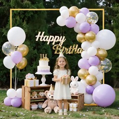 VEVOR Arch Backdrop Stand 6.6 x 6.6 ft Square Metal Arch Stand Wedding Party