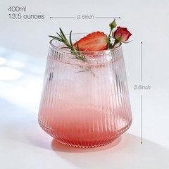 40 Pack 13.5oz Plastic Stemless Wine Glasses – Unbreakable BPA 40 PCS Clear