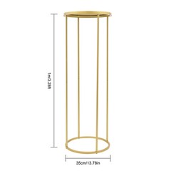 Gold Metal Flower Stand 35 × 100 cm Pack Of 10 Wedding Table Centerpieces
