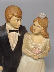 Vintage Wedding Cake Topper 5″ Approx New Zealand