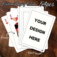 54 Custom Playing Cards – Personalized Poker Card Games with Your Own Designs ♤