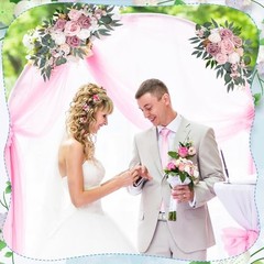Wedding Arch Decorations Pack – Reusable Artificial Hanging Flowers 2 Pink