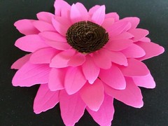 Paper Flower Wedding Party Nursery Wall Decor Shower Hot Pink Sunflower 2 Pieces