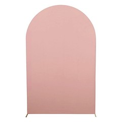 8 ft Matte Fitted Spandex Round Top Wedding Arch Backdrop Stand Cover Events